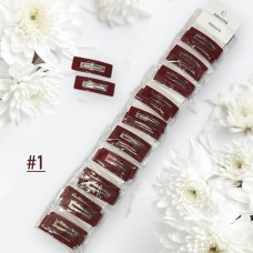 Заколка тік-так вишнева fasion 1-45