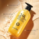 170-1 Гель для душу SADOER 24K Gold з шимером, 500 мл