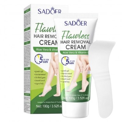 171-1 Крем для бездоганної депіляції SADOER Cucumber + вітамін Е, 100 г